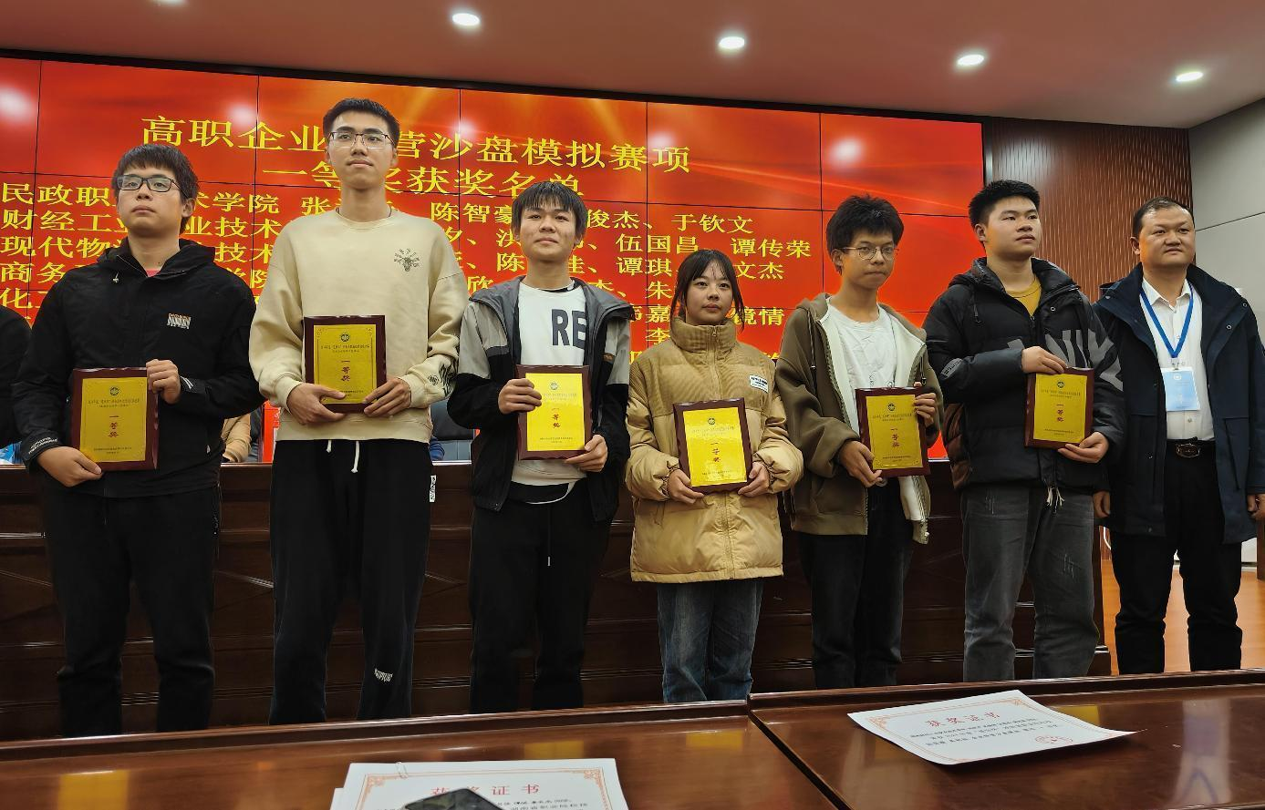 我校学生荣获2024年度“楚怡杯”湖南省职业院校技能竞赛高职组企业经营沙盘模拟赛项一等奖和二等奖-湖南省示范性高职学院-湖南现代物流职业技术学院
